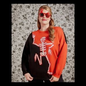 modcloth skeleton pants